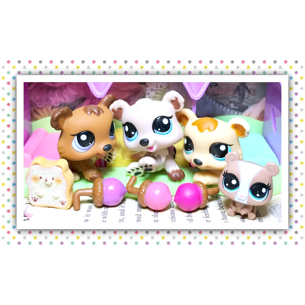 Authentic Littlest Pet Shop LPS 1554 1555 1556 Brown Bear Petriplet Baby Cub Set